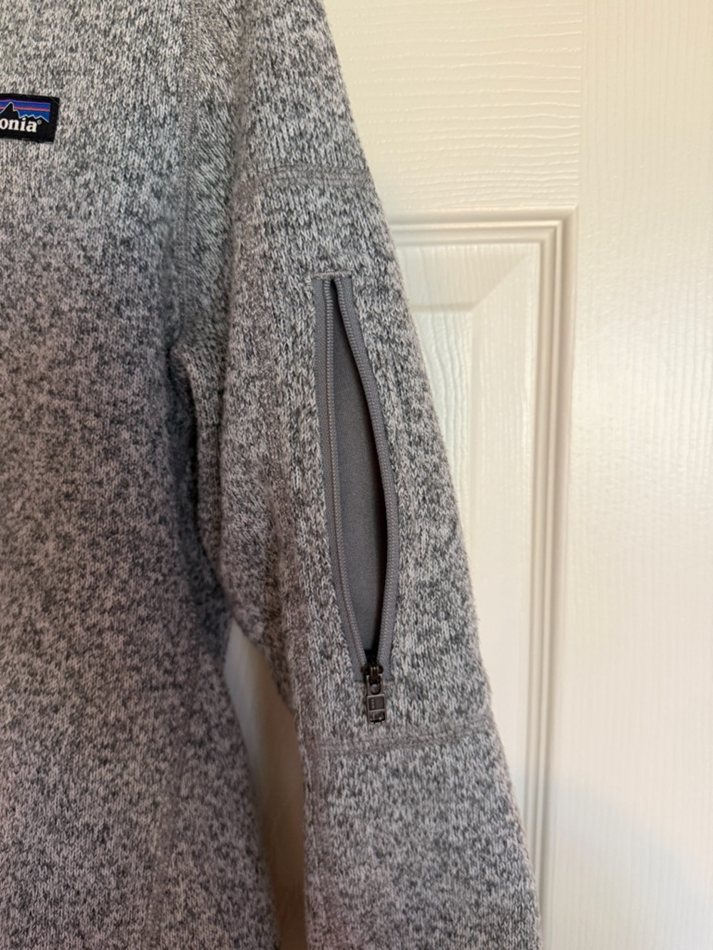 Patagonia Women’s Gray Heather Quarter-Zip Fleece Better Sweater Pullover size S - Picture 6 of 7